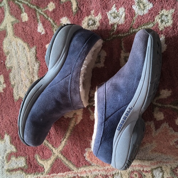 MERRELL Primo Chill Slide Purple Suede + Shearling 8.5 M - Picture 3 of 6